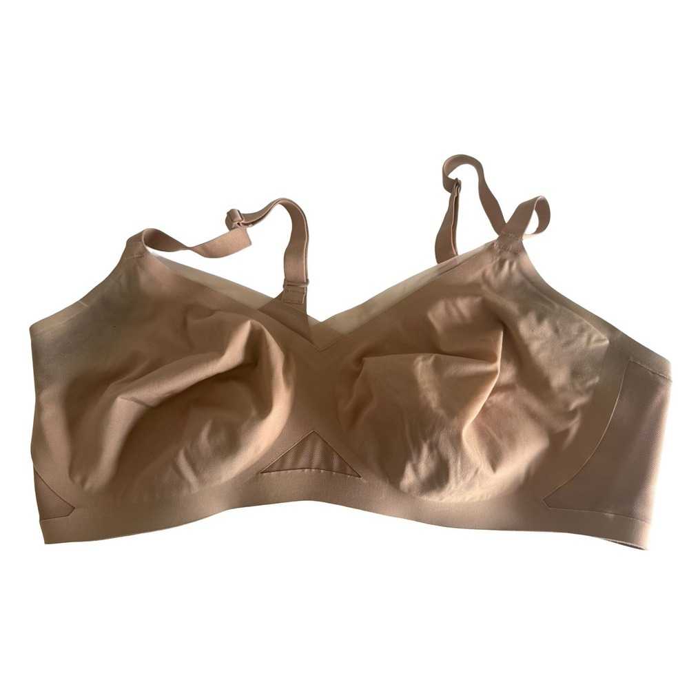 Honeylove Crossover Bra Black Wire-Free Support XL 38D 38DD LWBR0302V3